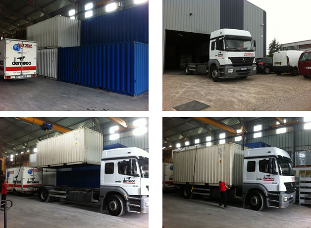 garde-meubles en container type TC 20'