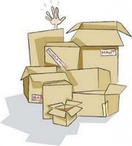préparation des cartons de déménagement