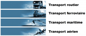 transport international routier, ferroviaire, maritime et aérien